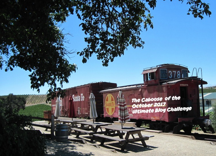 Caboose on site at Pomar Junction Winery in Paso Robles, © B. Radisavljevic Here's the Caboose of the October Ultimate Blog Challenge