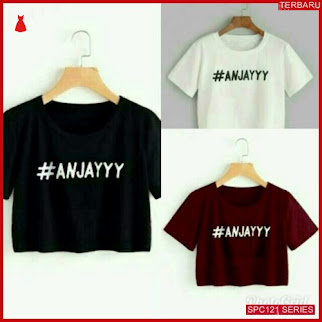 SPC121A23 Anjay Crop Tee Atasan Wanita | BMGShop