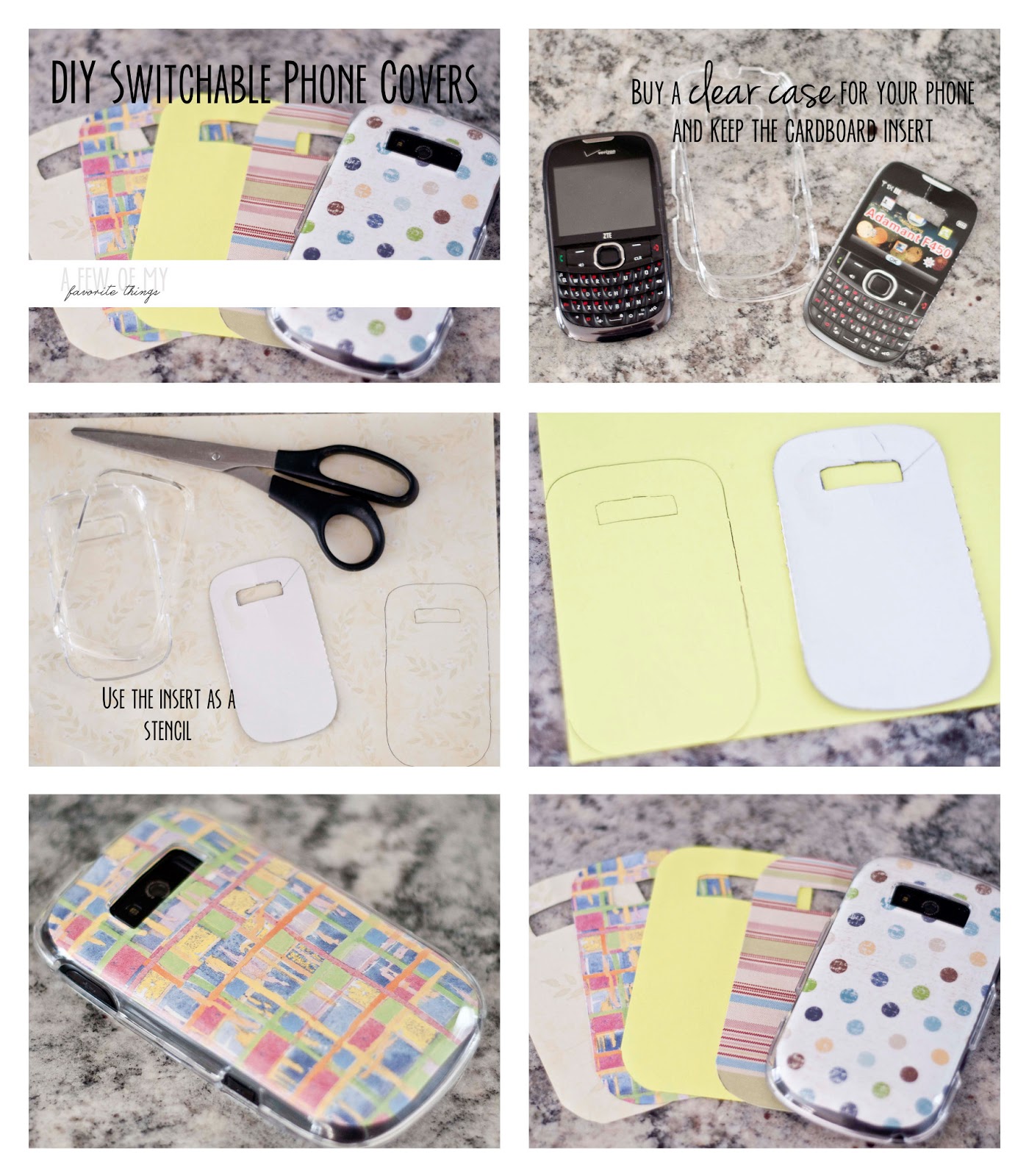 A Few of My Favorite Things: DIY Switchable Phone Covers