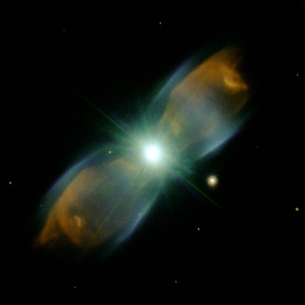 Planetary Nebula M2-9 as imaged by Gemini North with AO