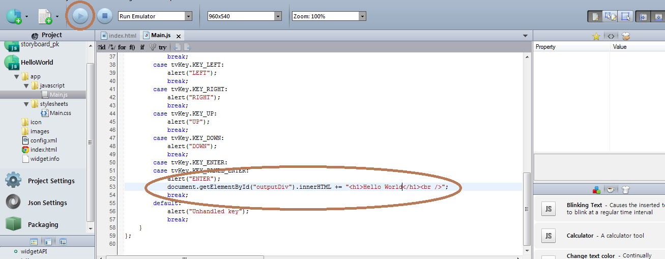 Samsung TV App development