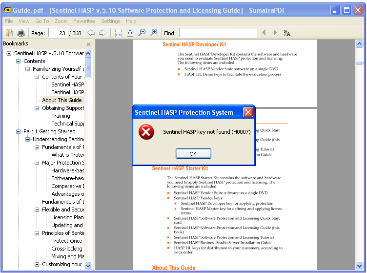 ฮาร์ดล็อค, Hardlock, Software Protection,Sentinel, การป้องกันลิขสิทธิ์