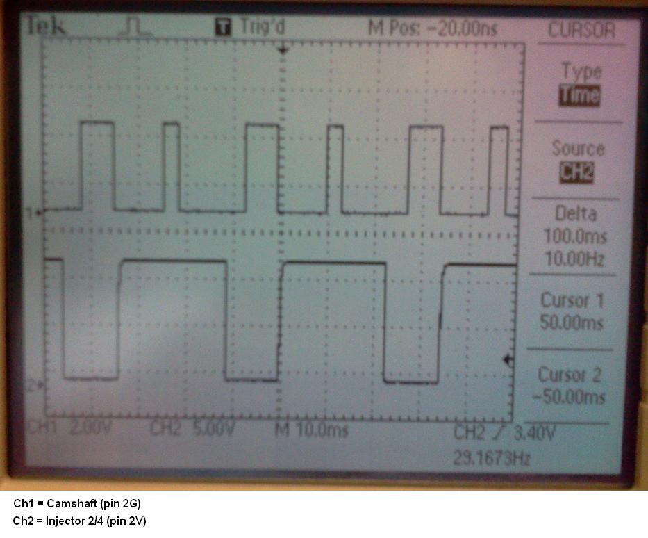 Skov's MX5 Electronics Notes CAS vs Injector Pulse Relationship