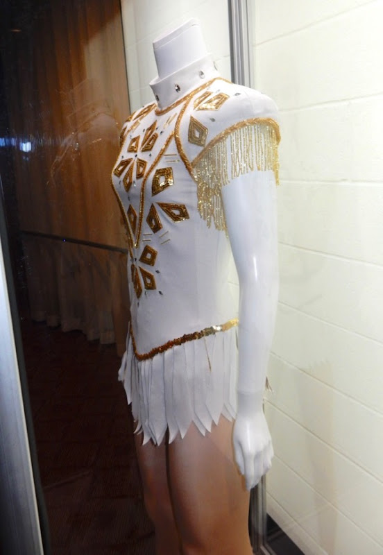 Hollywood Movie Costumes and Props Margot Robbie's ice skating costume from I, Tonya on display