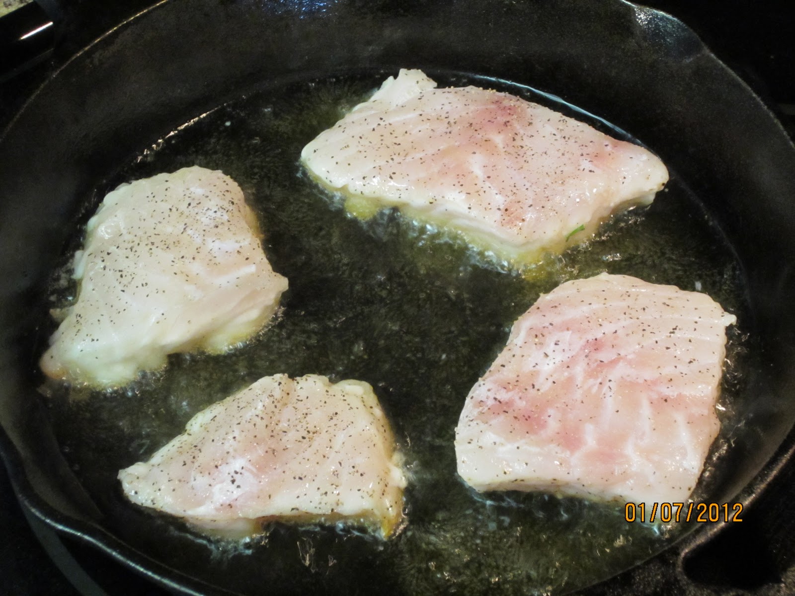 Easy Peasy PanFried, OvenRoasted Grouper + Asparagus