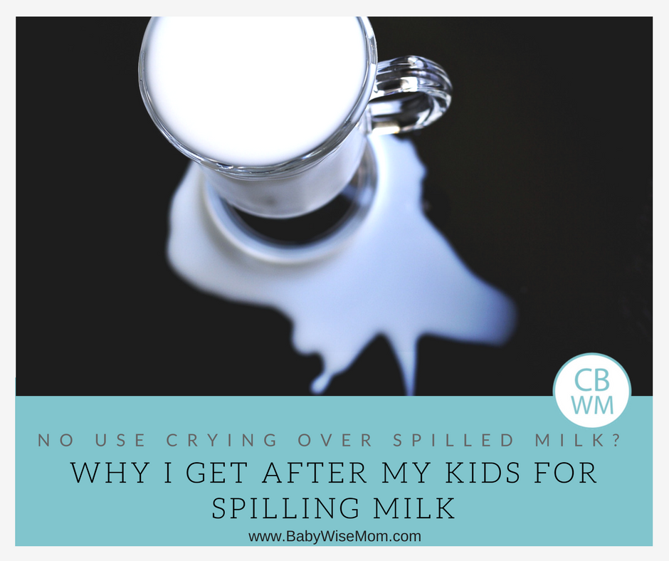 No Use Crying Over Spilled Milk...Or Is There? Chronicles of a