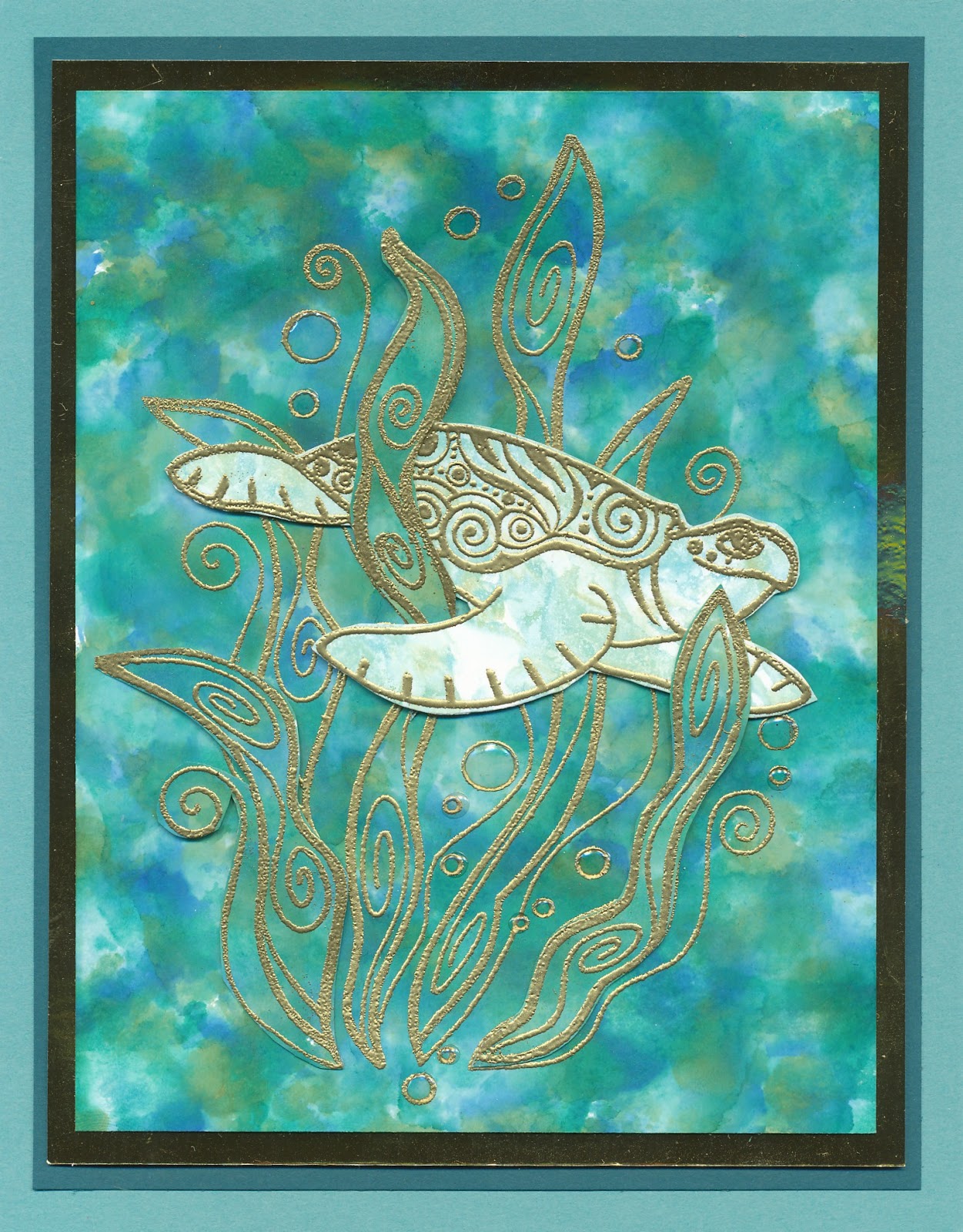 Shadding Sea Turtle Creative Touches: Sea Theme Blog Hop