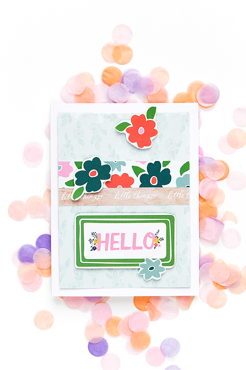 cardmaking hello @americancrafts dear lizzy star gazer cardmaking card @SandraDietrich for @DearLizzy @Americancrafts