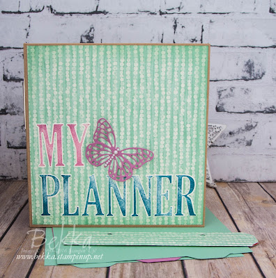 Back To School With A New Planner - with Free Tutorial!  Instructions and supplies available here