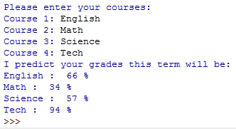 Calculate student grade in python using class picture