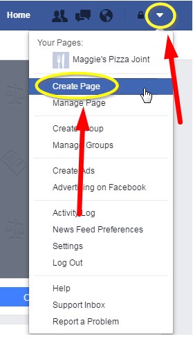 create page facebook for business