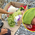 Bayi ditinggalkan dalam kotak kipas meja