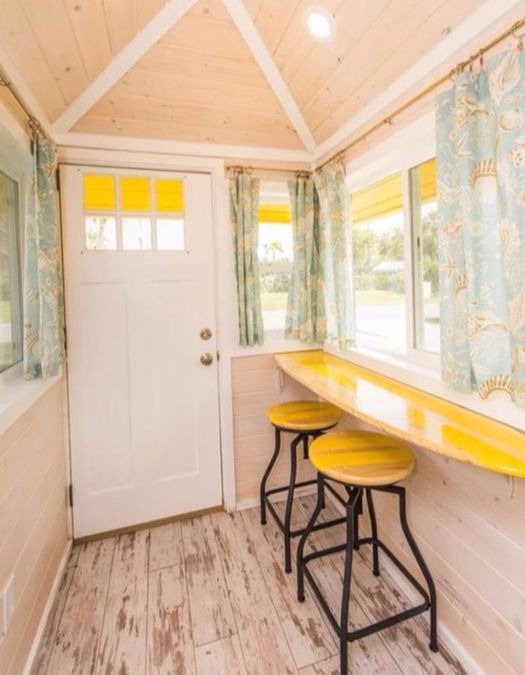 Surf Board Bar in Tiny House