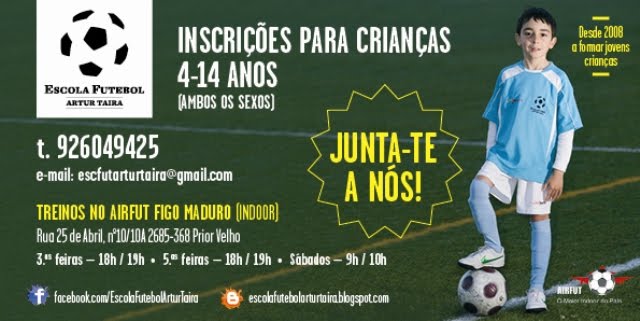 Escola de Futebol Artur Taira - http://escolafutebolarturtaira.blogspot.com/