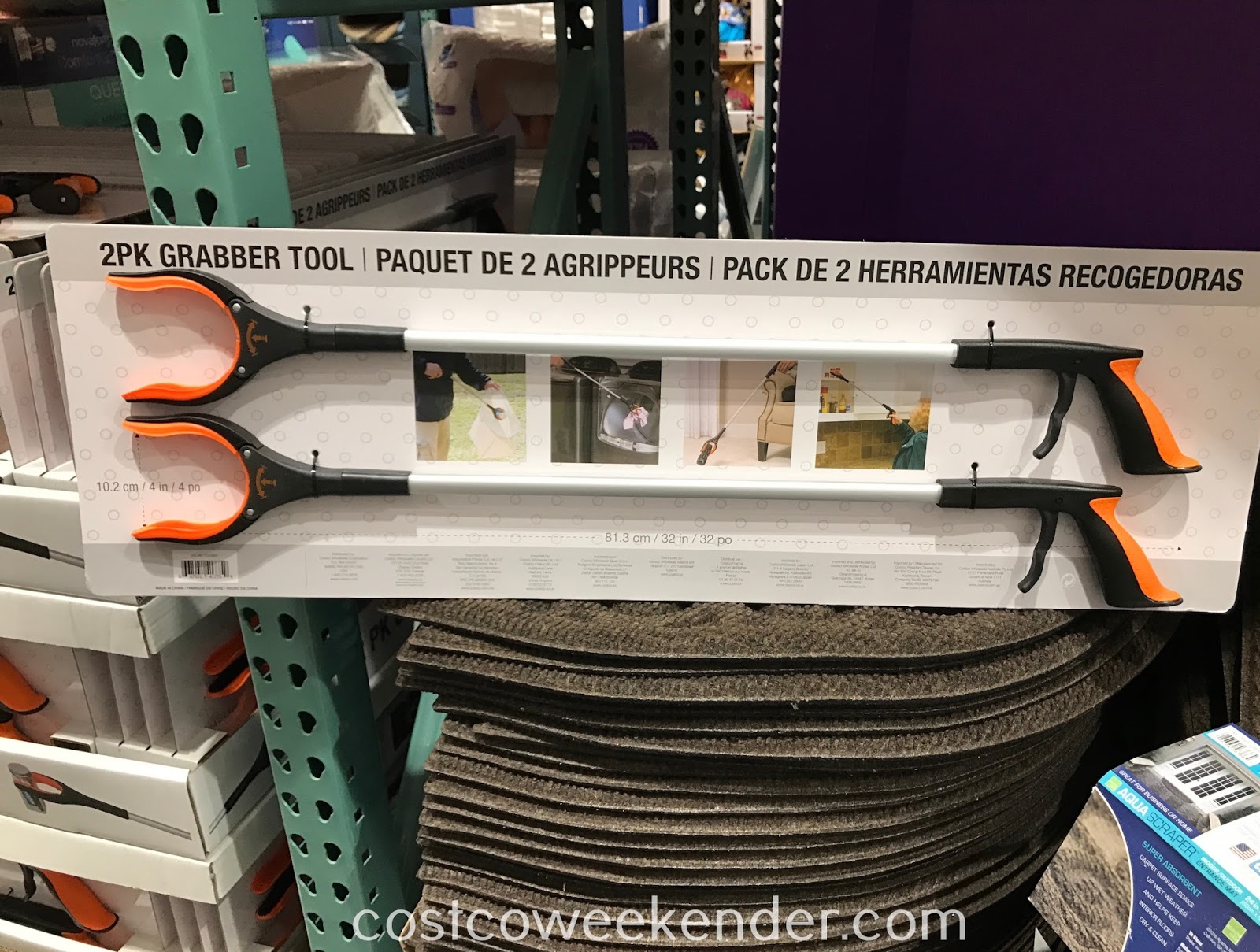 Birdrock Home Grabber Tool Set (2 pack) Costco Weekender
