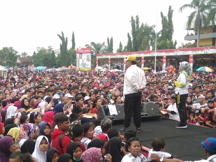 Di Hadapan Ribuan Masyarakat Arinal - Nunik Sepakat Bangun Sektor Pertanian Provinsi Lampung