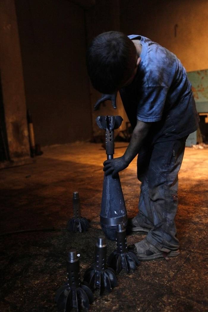 Issa, A 10-Year-Old Boy Making Arms For Syrian Rebels