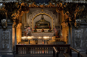 The Chapel of Saint Patricia inside the Church of  San Gregorio Armeno in the centre of Naples