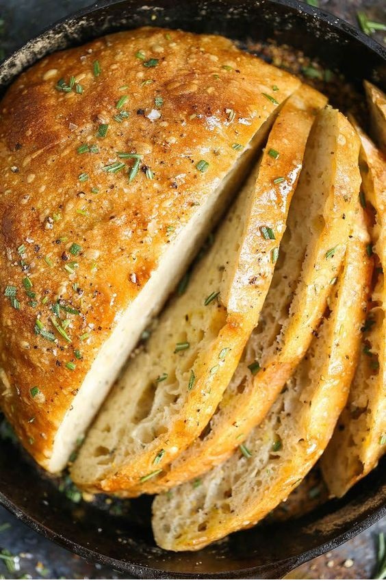 No Knead Rosemary Bread