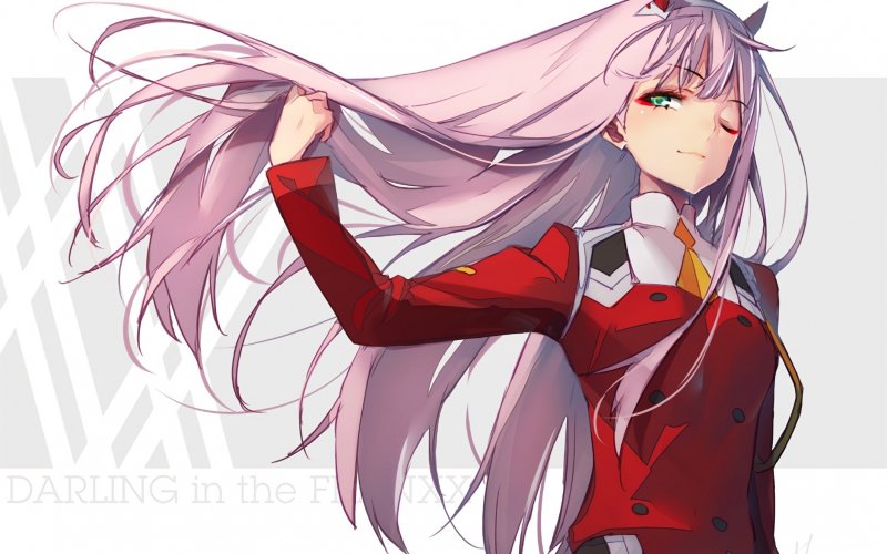 [Top 10] - 10 Gostosas dos Animes 2 Long-hair-pink-Zero-Two-wink-anime-girl