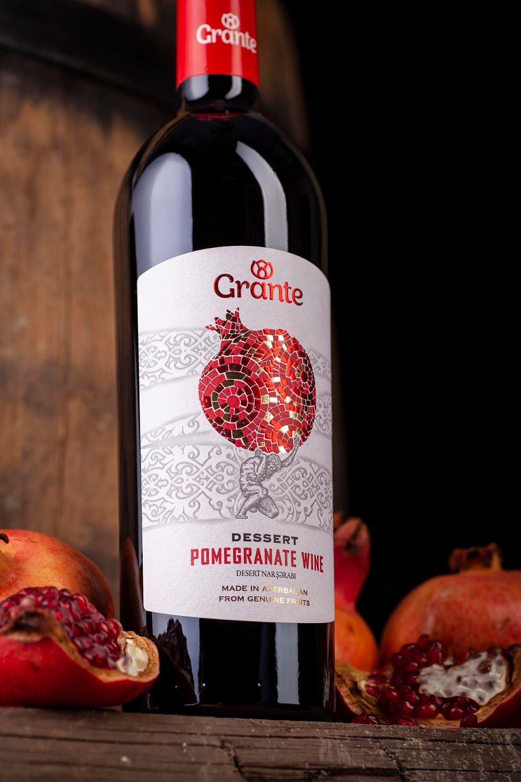 Grante Pomegranate Wine on Packaging of the World Creative Package