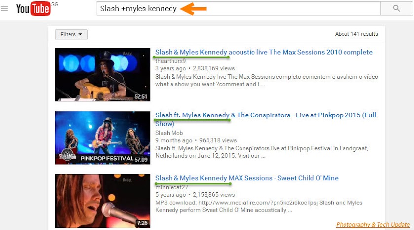 exclude keyword youtube search