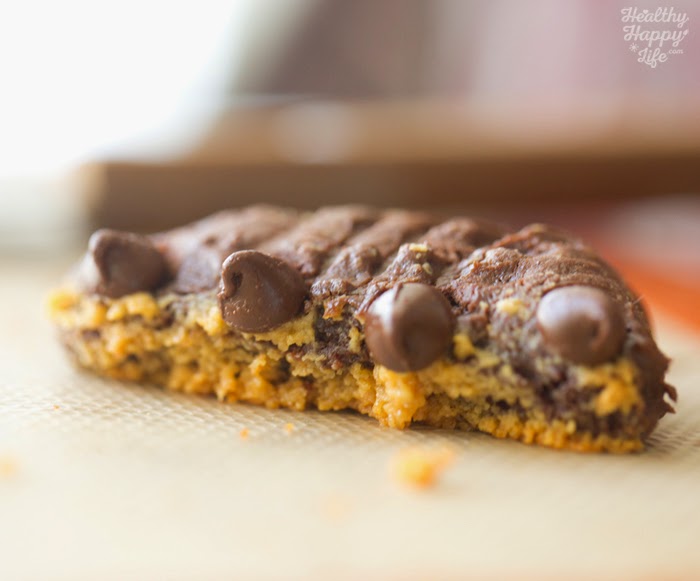 Half and Half Cookies Peanut Butter Brownie. Vegan. Give these a try