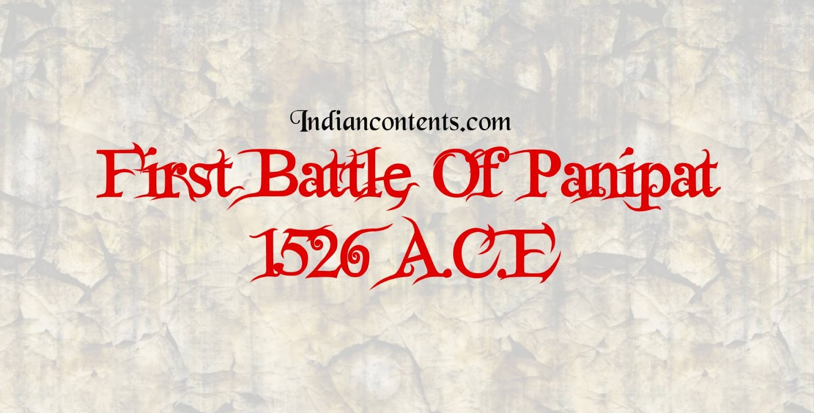 First Battle of Panipat