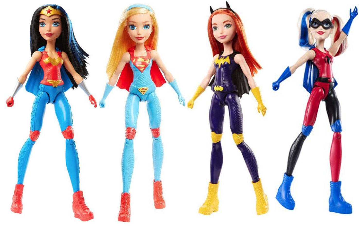 6 Bonecas Mulher Maravilha, Batgirl, Harley Quinn, Mera - Dc