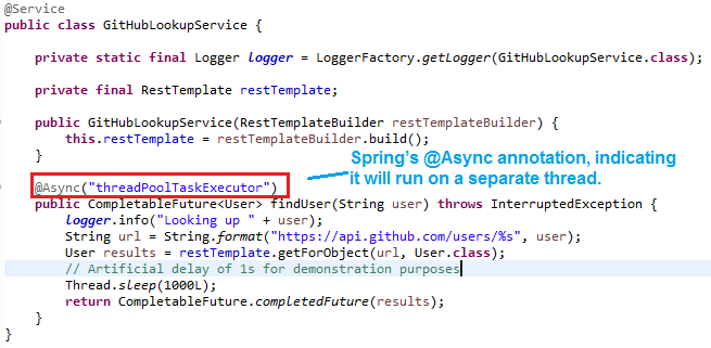 Motivate sweater nothing Spring Boot - Creating Asynchronous Methods using @Async Annotation