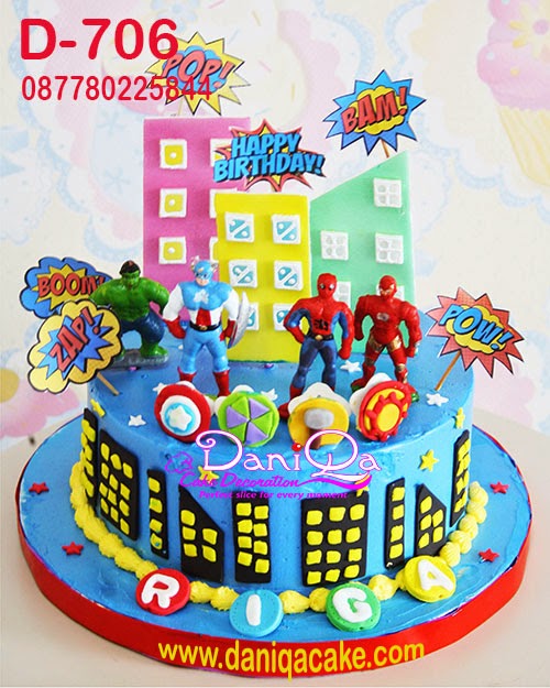 DaniQa Cake and Snack Kue Ulang Tahun Avengers