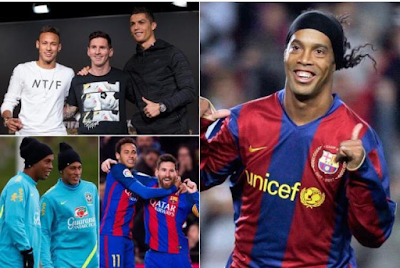 2 Neymar is already on the same level with Messi & Ronaldo- Ronaldinho claims