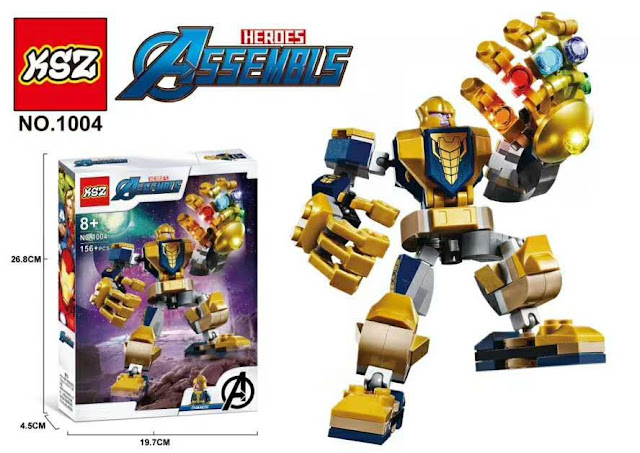 all lego marvel mech sets