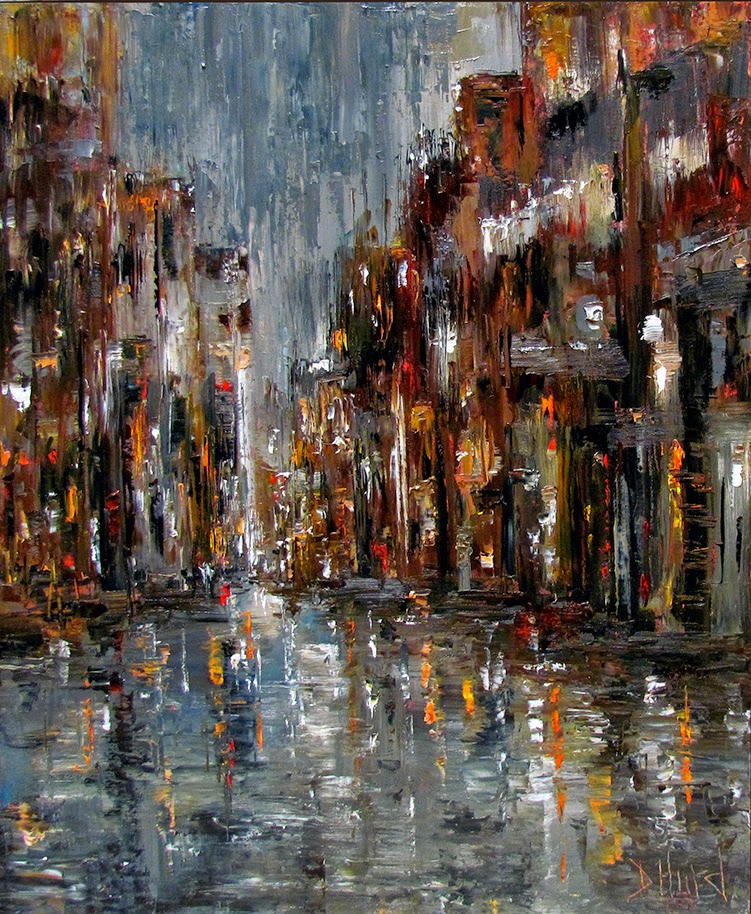 Debra Hurd Original Paintings AND Jazz Art Cityscape New Orleans
