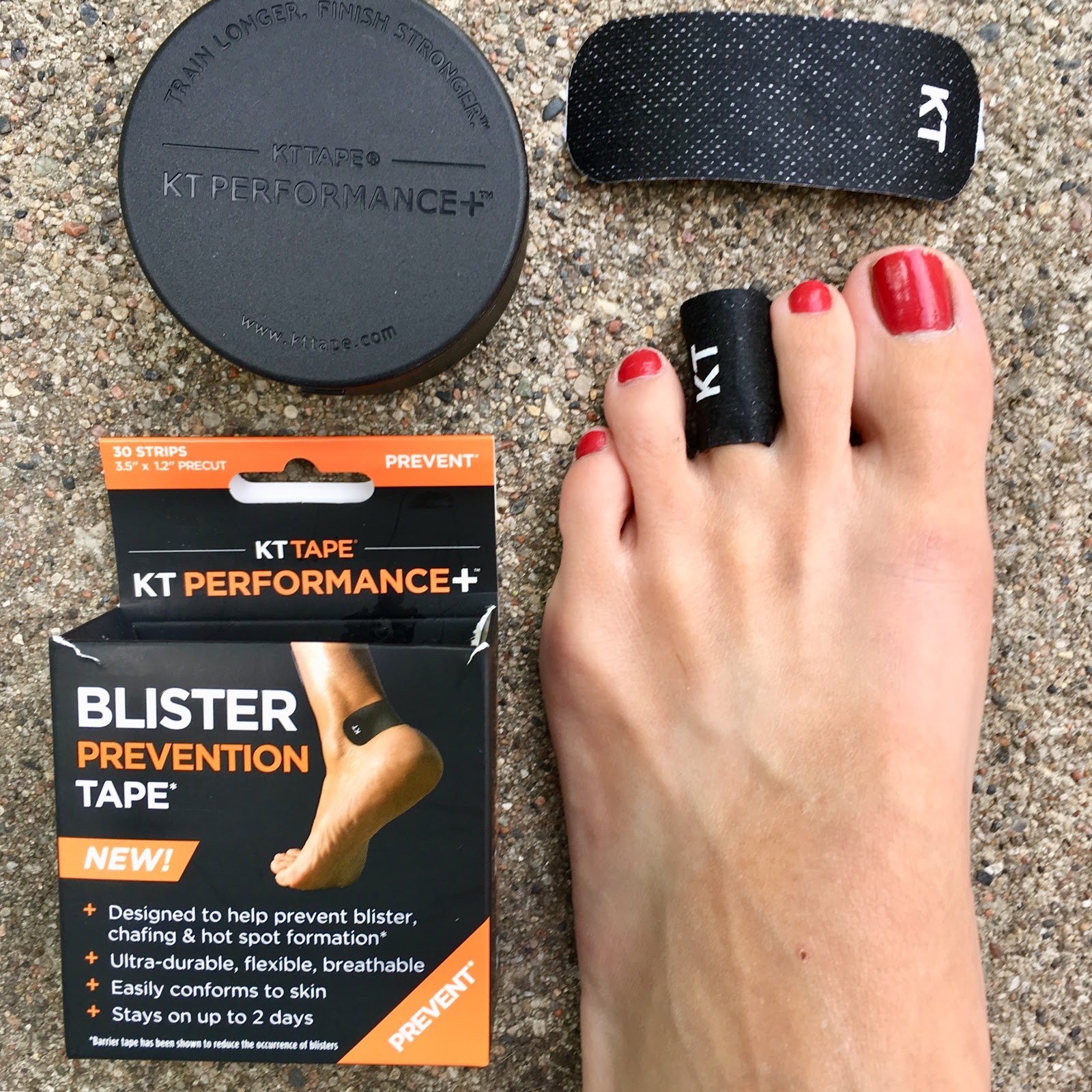 She Runs By Faith Save Those Toes KT Tape Blister Prevention
