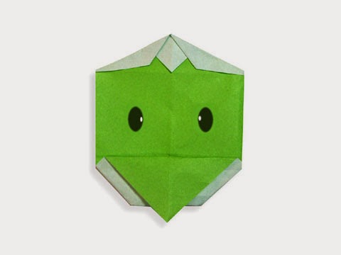 Hướng dẫn cách gấp mặt con quái thú Kappa bằng giấy đơn giản - Xếp hình Origami với Video clip - How to make a Kappa's face