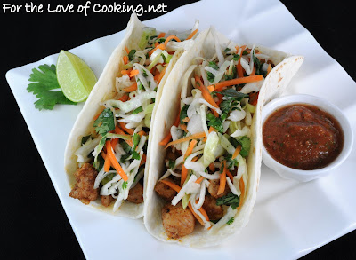pork tenderloin tacos with tangy slaw