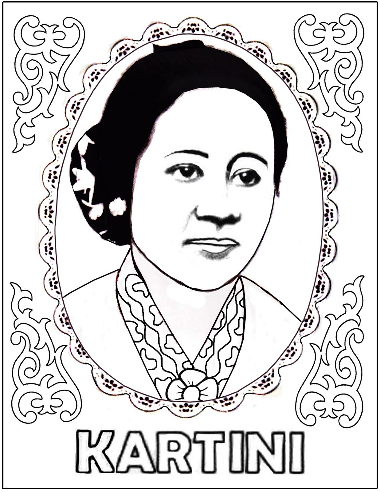 Terbaru 37 Mewarnai Gambar Kartini