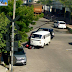 Acidente Kombi x moto na rua Baraúna com av. 6