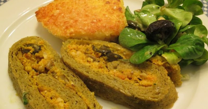 Paprikas Küchenblog: Broccoli-Seitan-Roulade