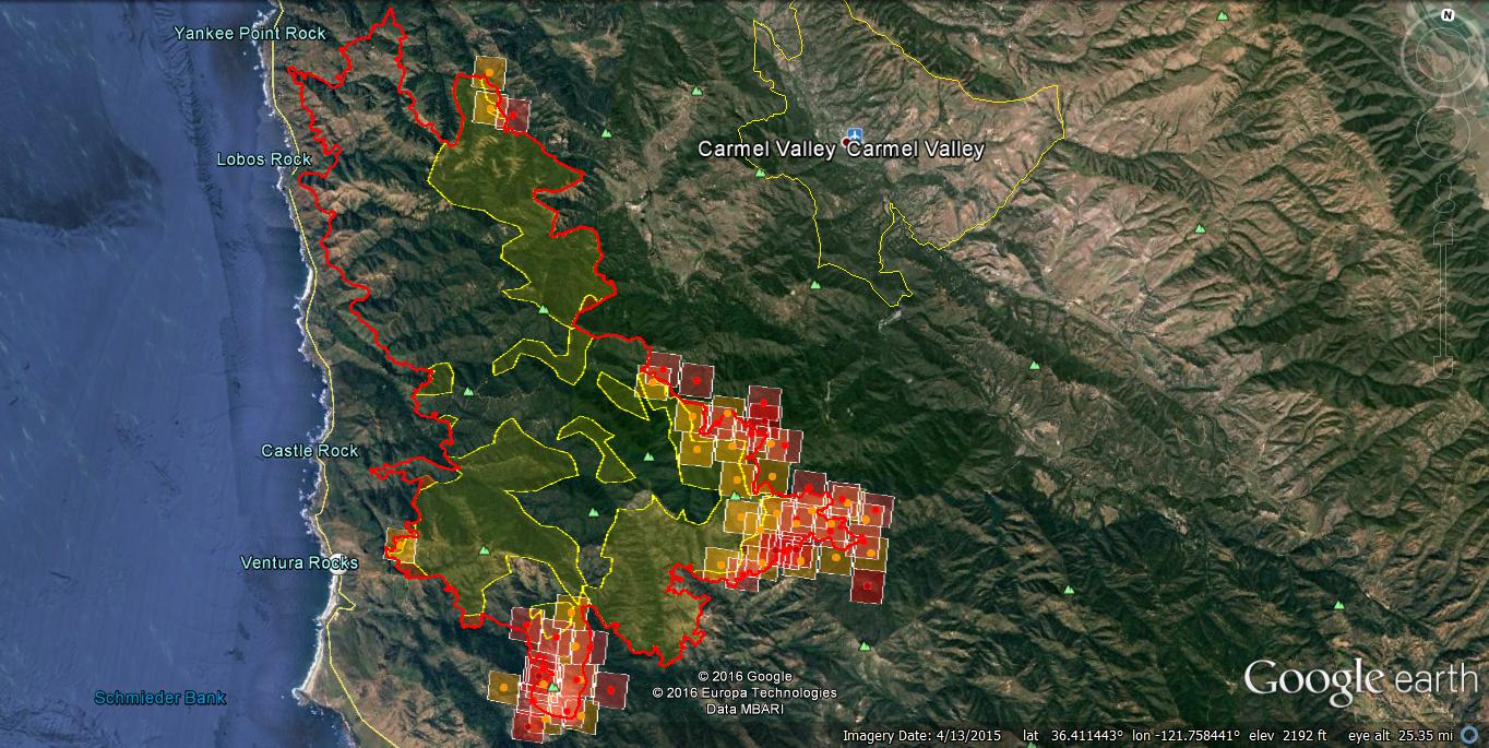 photo sunday 7 31 at 2 00 pm pdt infra red fire perimeter modis heat signatures identify active burning on the fire s east side photo sunday 7 31 at 2 00 pm pdt infra red fire perimeter modis heat signatures identify active burning on the fire s east side