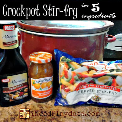 Dinner in 5 Ingredients - Crockpot Pork Stir-fry Recipe