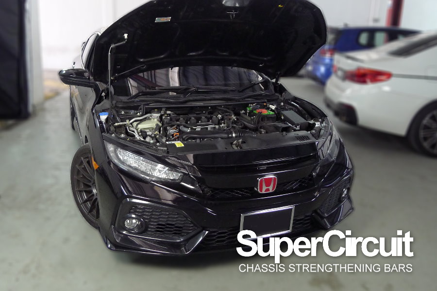 SUPERCIRCUIT CHASSIS STRENGTHENING BARS Honda Civic 1.5T (FC) Front
