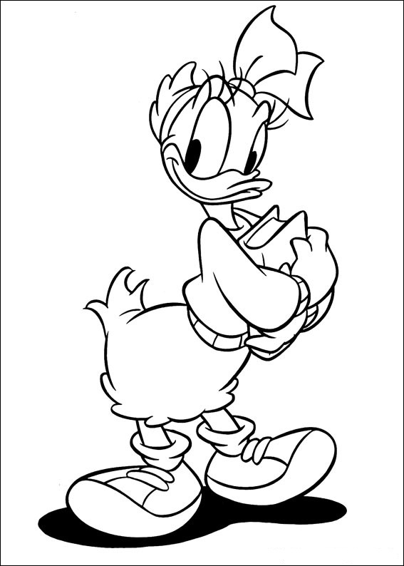 daisy duck coloring pages - photo #5