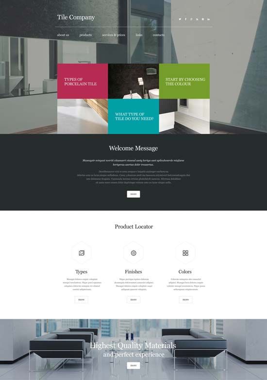 Interior Design Furniture Website Templates 2016