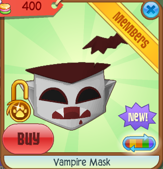 Animal Jam: New Vampire Mask