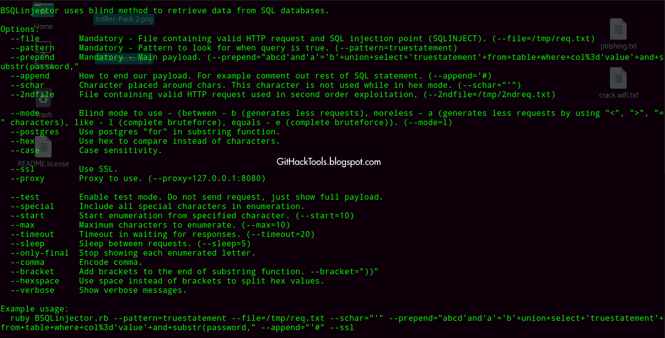 BSDLinjecttor Blind SQL Injection Exploit tool LaptrinhX