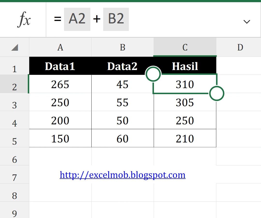 Rumus Perhitungan Di Microsoft Excel