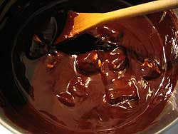 Flourless chocolate cake batter