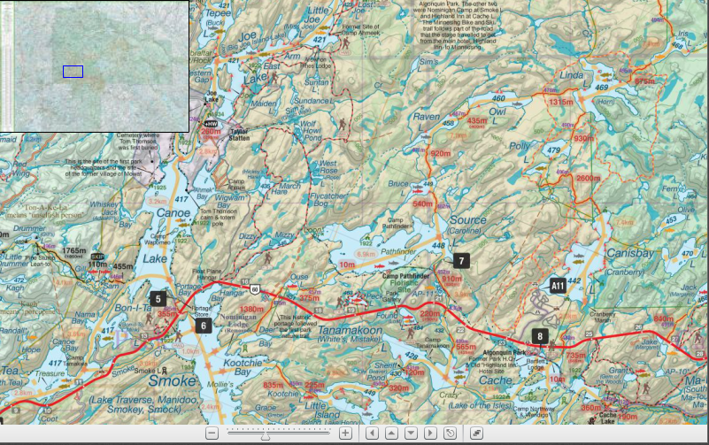 Rock Lake Algonquin Park Map